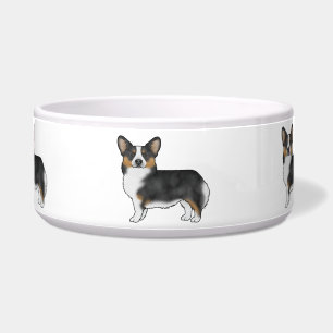 Écuelle Pembroke Welsh Corgi Tricolore Noir Chiens Mignons