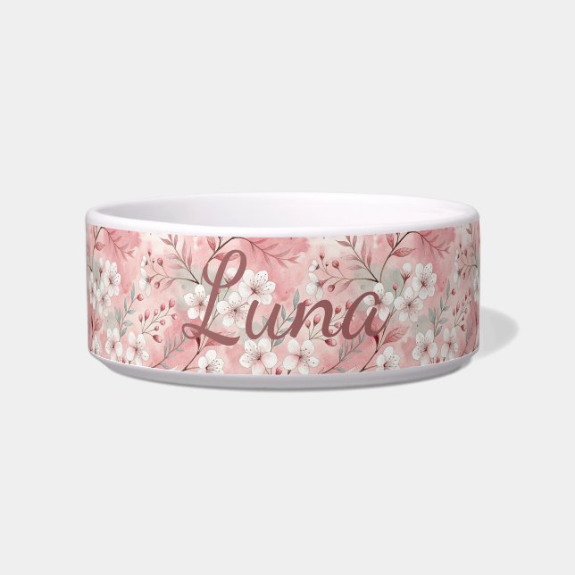 Écuelle Personalized Bloom Sakura Pink Burgundy (Devant)