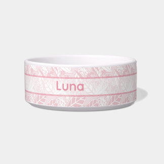 Écuelle Personalized Pet Bowl with foliage