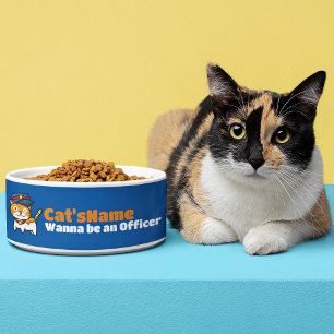 Écuelle Personnaliser Cat veut être officier
