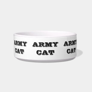 Écuelle Pet Bowl Army Cat