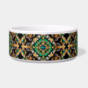 Écuelle Pet Bowl aux couleurs brésiliennes Conception abst