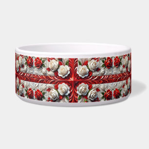 Écuelle Pet Bowl avec design Rose anglais