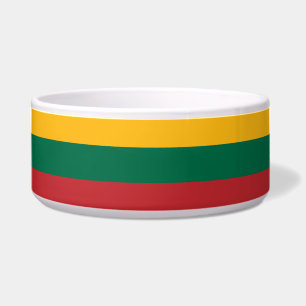 Écuelle Pet Bowl avec drapeau de Lituanie