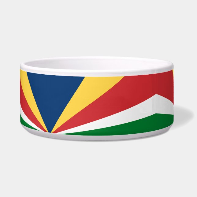 Écuelle Pet Bowl avec Seychelles Colors Design abstrait (Devant)