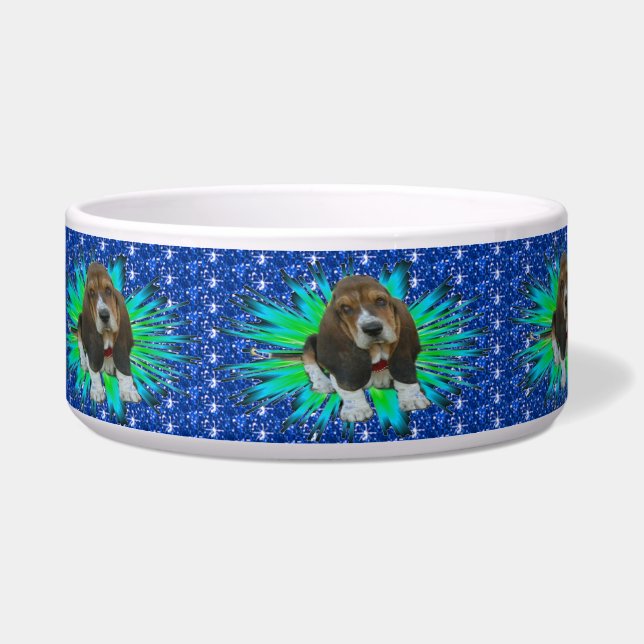 Écuelle Pet Bowl Basset Hound Sheldon (Gauche)