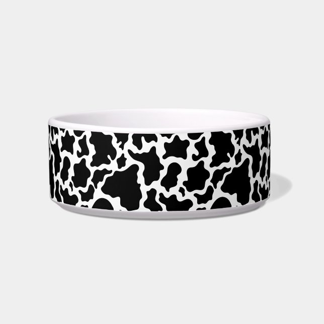 Écuelle Pet Bowl-Cow Print (Gauche)