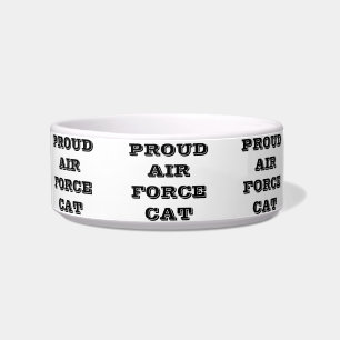 Écuelle Pet Bowl Fier Air Force Chat