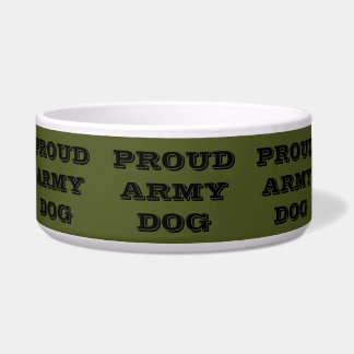 Écuelle Pet Bowl Fier chien de l'armée