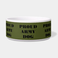 Pet Bowl Fier chien de l'armée