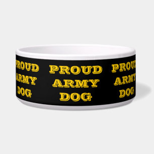 Écuelle Pet Bowl Fier chien de l'armée