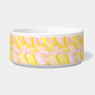 Écuelle Pétales de Fleur Jaune Beurre Doux Motif pour Anim