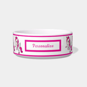 Écuelle Petit Bébé mignon Unicorn Chat Motif rose