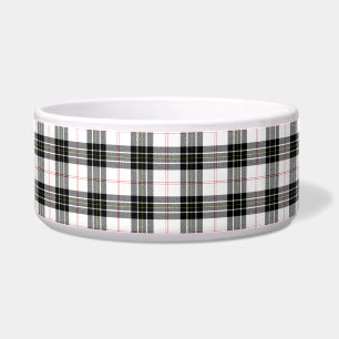Écuelle Pherson tartan noir blanc plaid