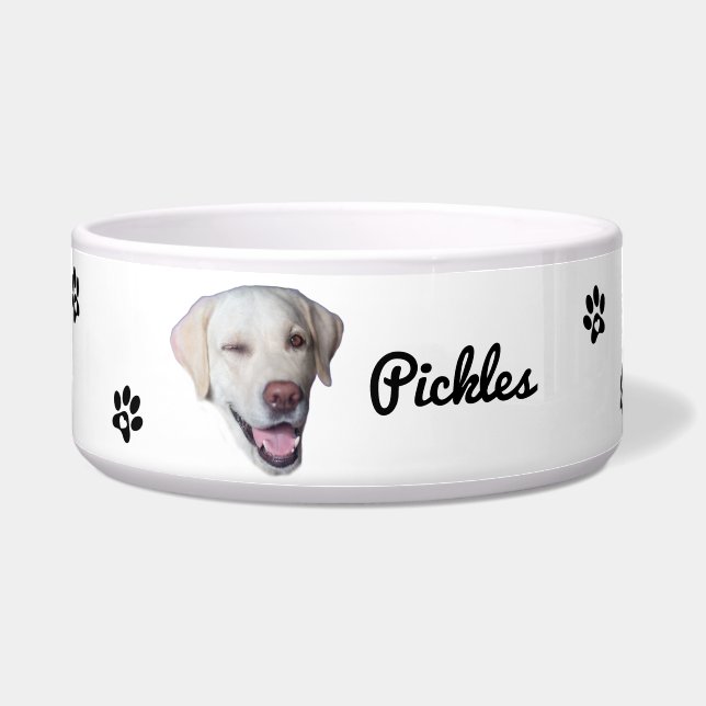 Écuelle Photo de chien personnalisé (Devant)