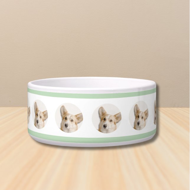 Écuelle Photo Dog Bowl - Custom made with Image (Dog Bowl Portrait Photo Gift)