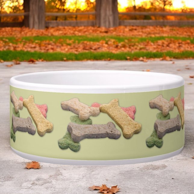 Écuelle Photographie de friandises multicolores pour chien (design runs around the entire bowl)
