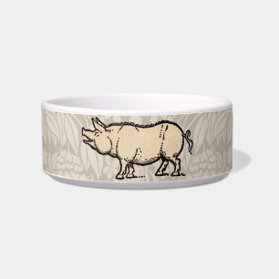 Écuelle Pig Antique Piggy Cute Illustration Vintage
