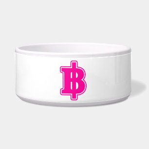 Écuelle PINK BAHT SIGNER ฿ Thai Devise ฿