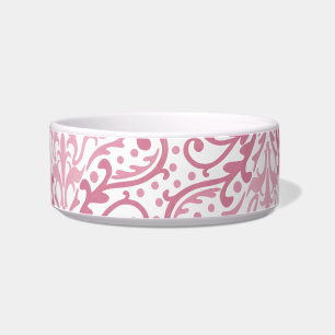 Écuelle Pink Damask Pet Bowl