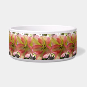 Écuelle Pink & Yellow Tulip Céramique Pet Bowl