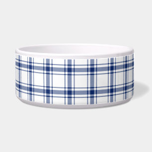 Écuelle Plaid naval bleu et blanc