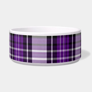Écuelle Plaid Violet Et Noir
