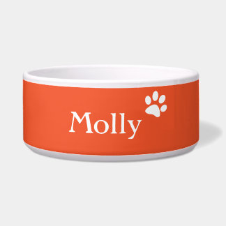 Écuelle Plat de chien personnalisé par | d'orange