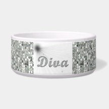 Plat de cuvette de chien ou de chat de DIVA