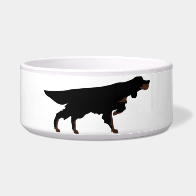 Écuelle Plat pour chien Gordon Setter  (Devant)