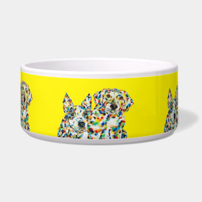 Écuelle Plott Hound et Australian Shepherd Dog Bowl (Devant)