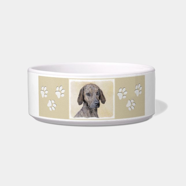 Écuelle Plott Peinture - Cute Original Chien Art (Droite)