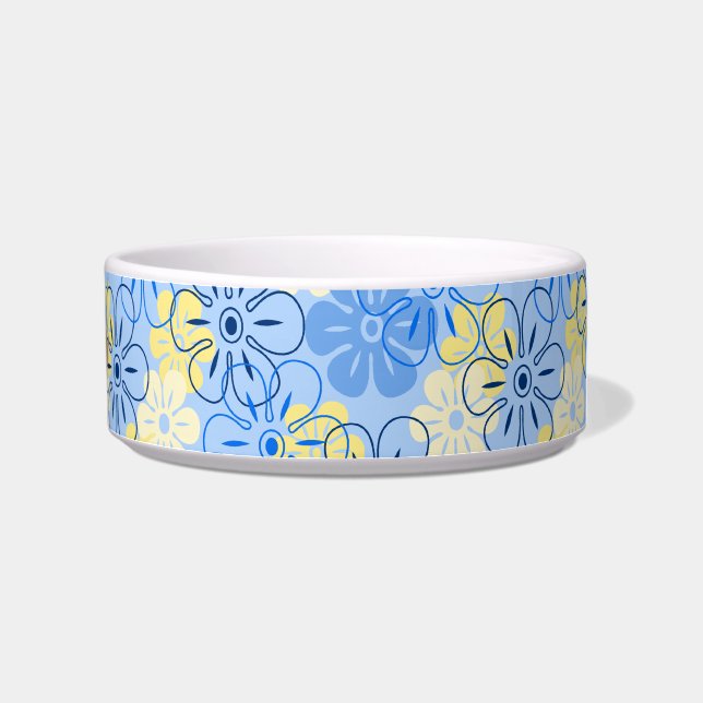 Écuelle Pluie de Fleur Bowles Hawaïennes pour animaux de c (Droite)