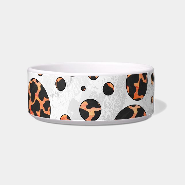 Écuelle Poche noire et orange Polka Imprimer (Droite)