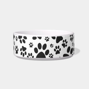 Écuelle Poches de chien noir et blanc Poka Dot