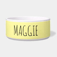 Poêle en céramique jaune clair personnalisé