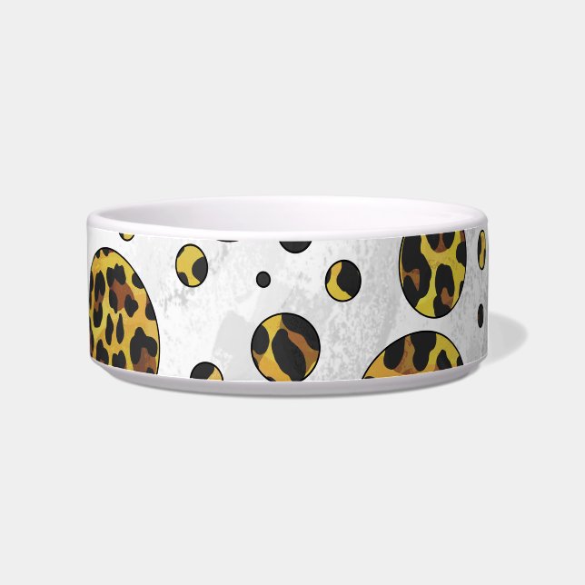 Écuelle Pointe Leopard Brown et Jaune (Droite)