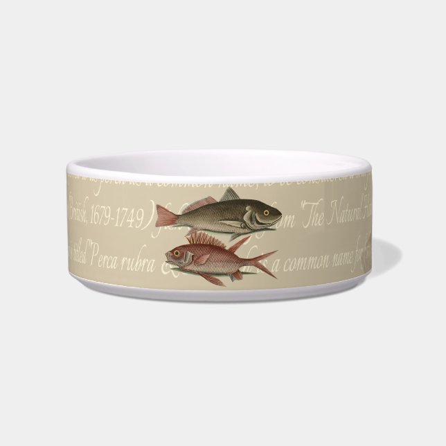 Écuelle Poisson Perche rouge Art pêcheur (Devant)