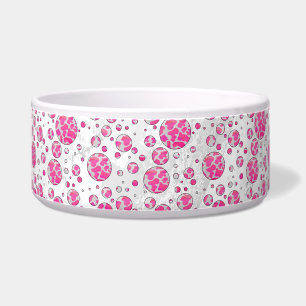 Écuelle Poka Dot Vache rose et blanc