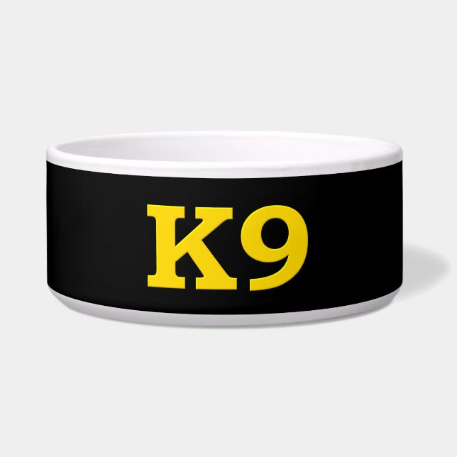 Écuelle Police K9 - Bol mince en ligne bleue (Devant)