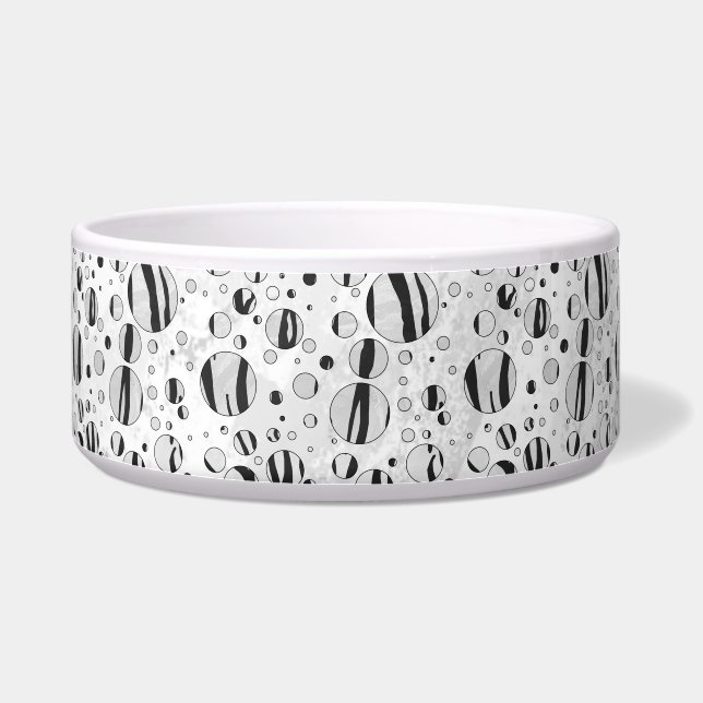 Écuelle Polka Dot Tiger noir et blanc (Droite)
