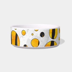 Écuelle Polka Dot Tiger noir et orange