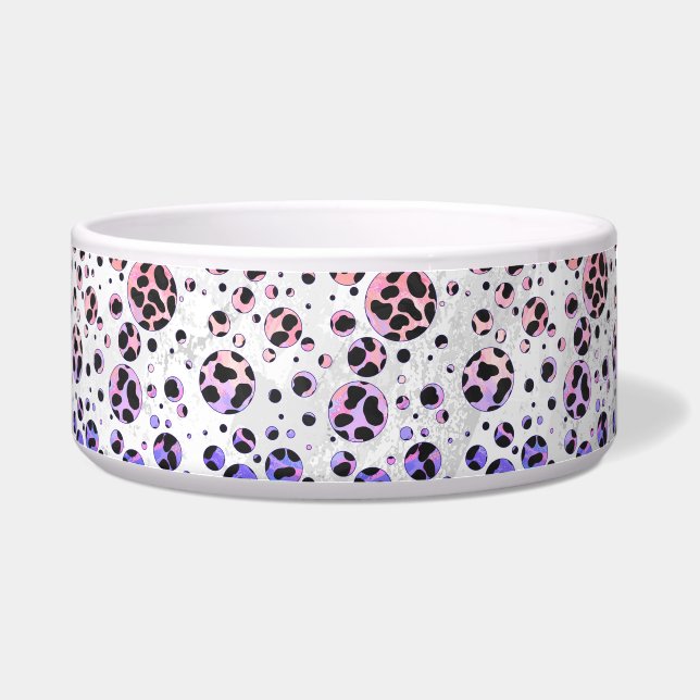 Écuelle Polka noire et rose de Dalmatie Imprimer (Droite)