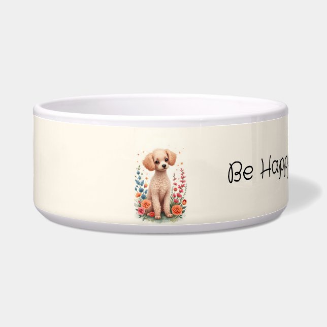 Écuelle Poodle heureux (Devant)
