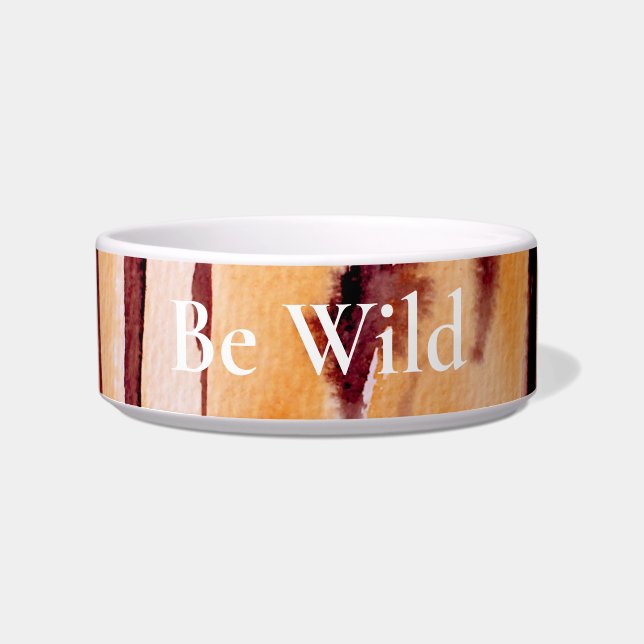 Écuelle Poster de animal de tigre noir orange (Devant)