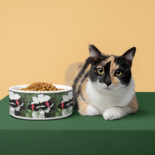 Écuelle Postman Butterfly on Flower Photo Pattern Pet (In Situ)