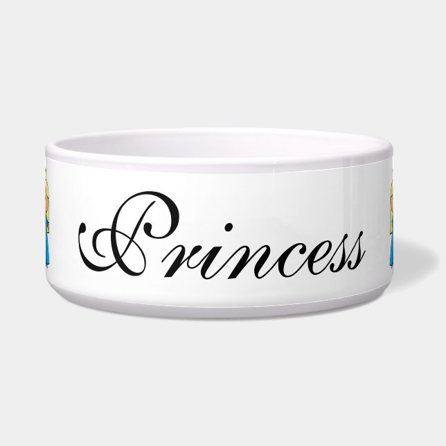 Écuelle Princesse blonde mignonne de clipart (images (Devant)