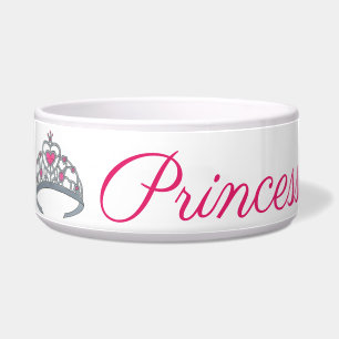 Écuelle Princesse Chien rose Argent Tiara Pourcentage Rein