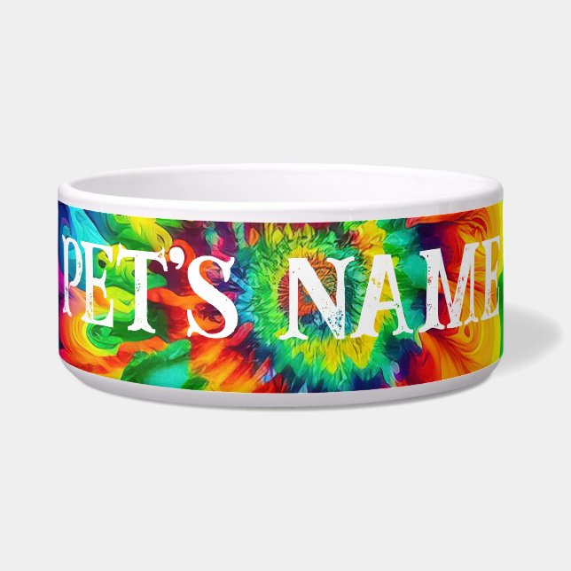 Écuelle Psychédélique Tie Dye Retro Surreal (Devant)