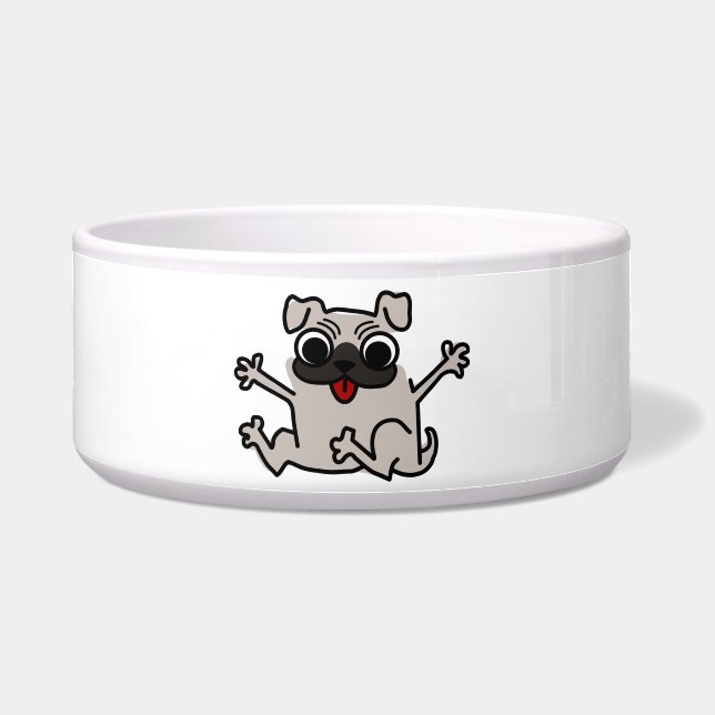 Écuelle Pug heureux (Devant)